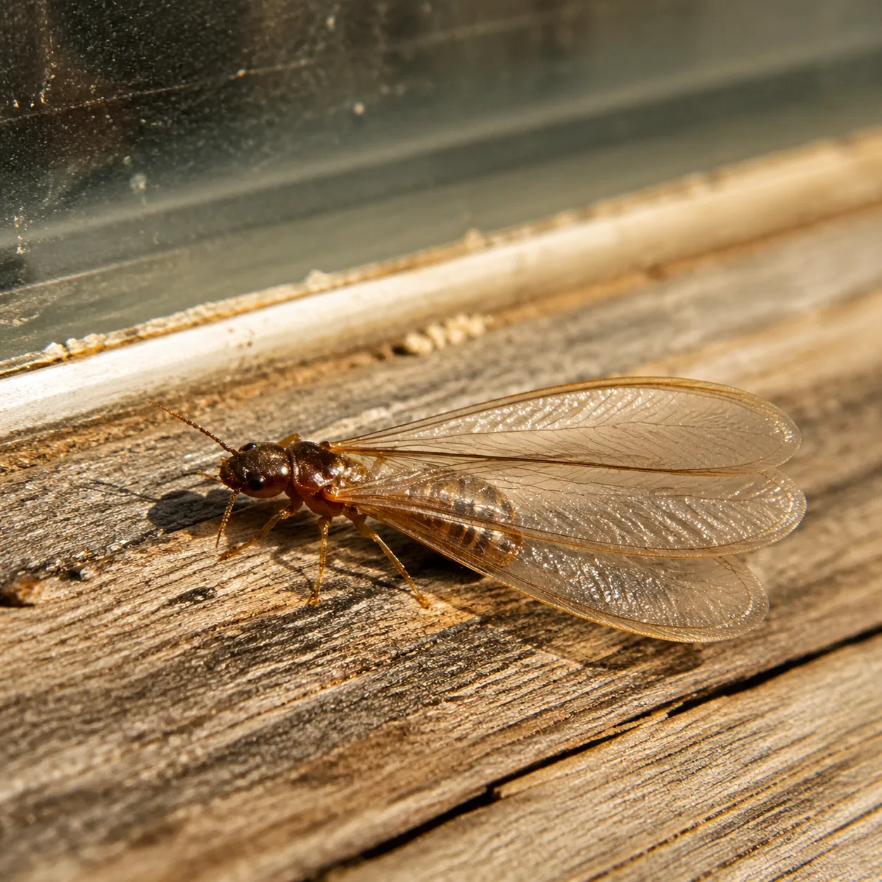 Termite reproducteur ailé pendant l'essaimage de printemps
