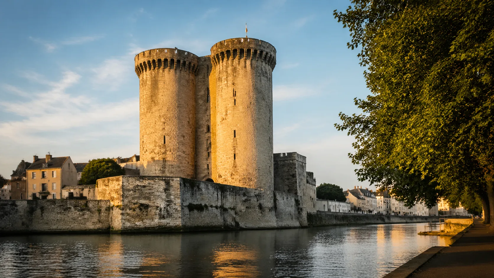 Donjon médiéval de Niort aux tours jumelles