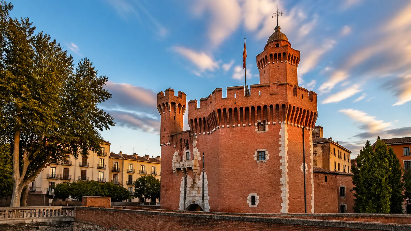Le Castillet à Perpignan, porte fortifiée de la vieille ville