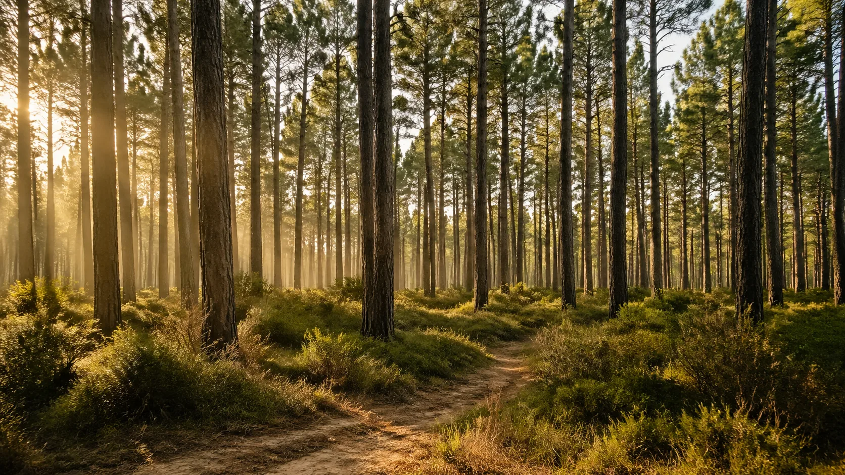 Forêt landaise de pins maritimes