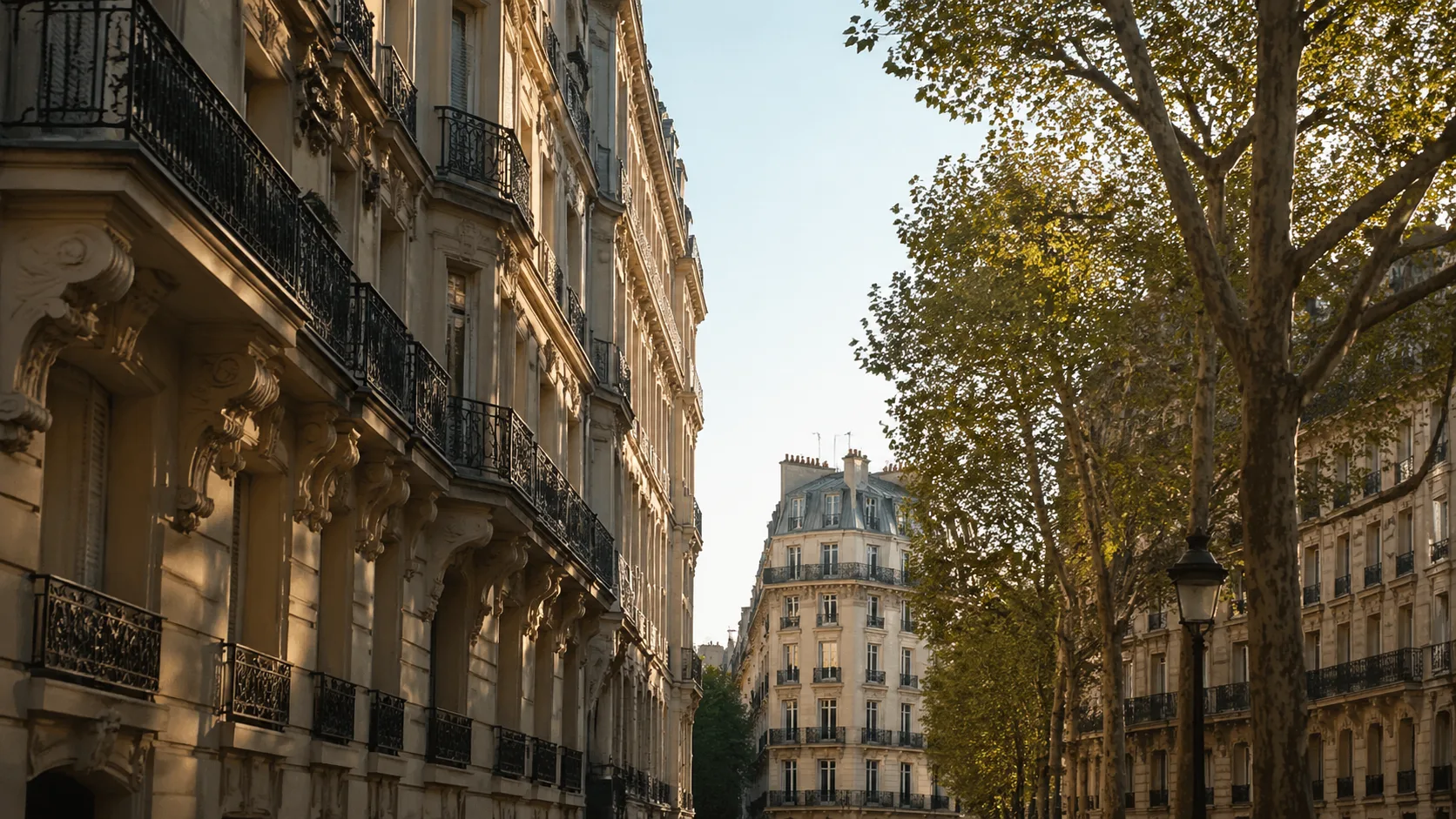 Architecture haussmannienne parisienne typique