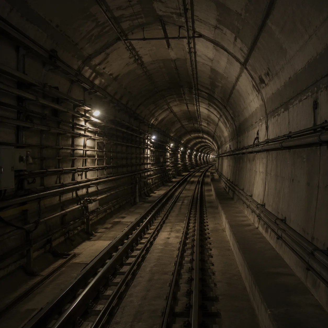 Tunnel souterrain RER illustrant les réseaux de propagation des termites en Île-de-France