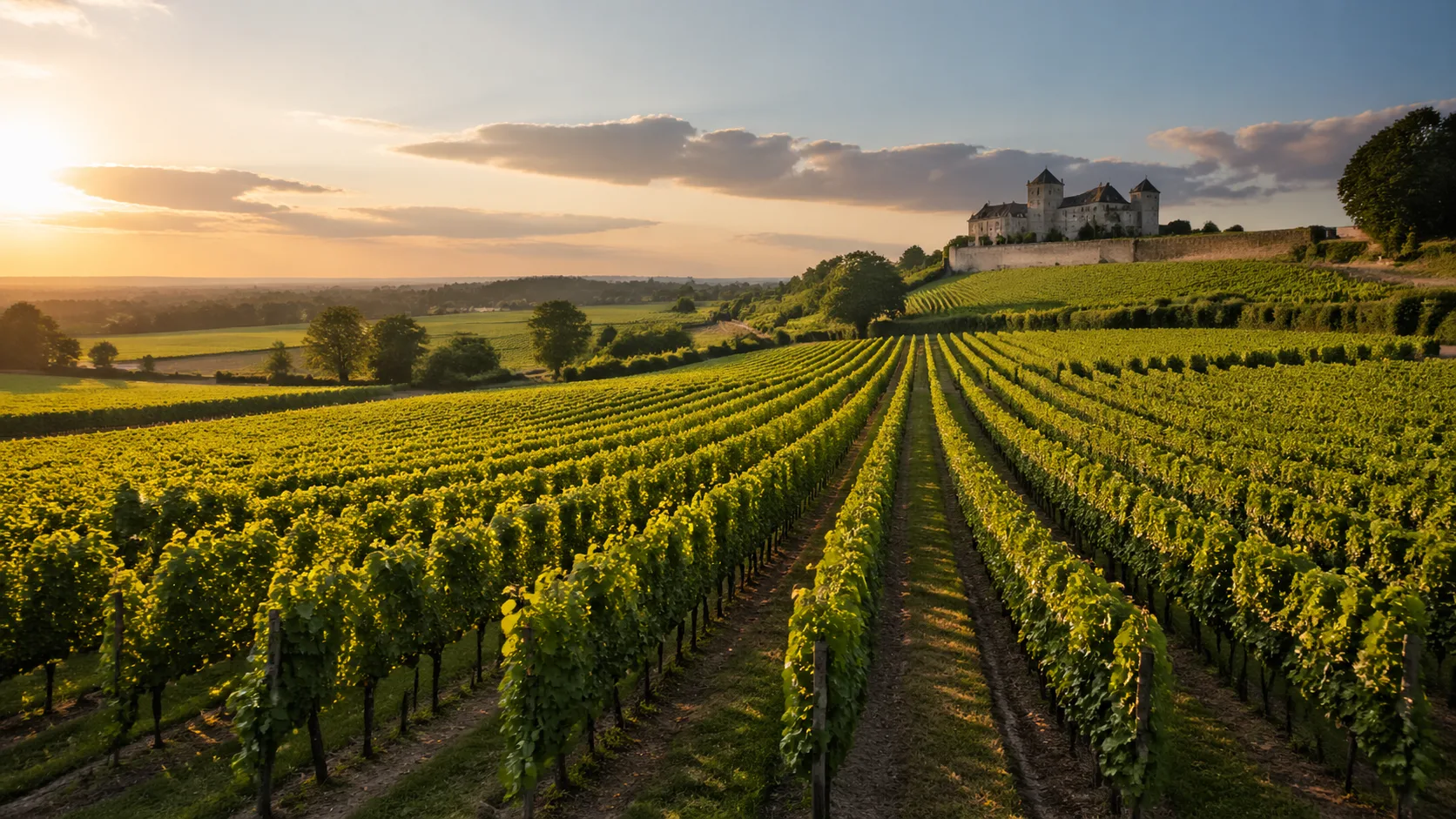 Vignoble bordelais aux abords de Saint-Émilion