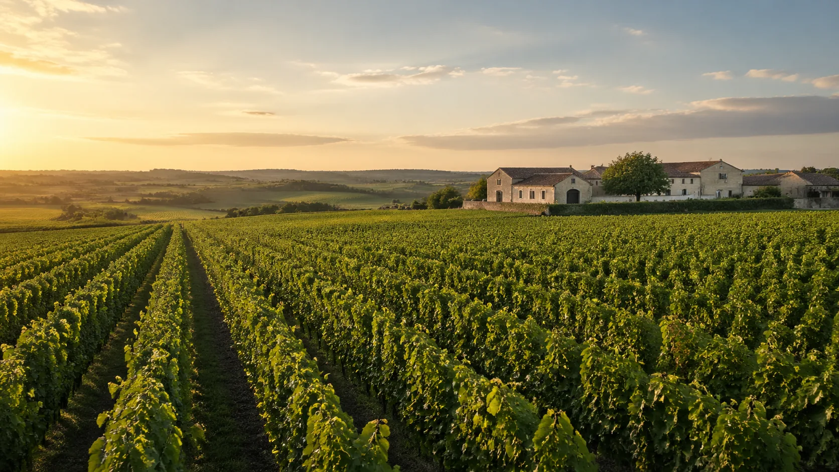 Vignoble du Cognac dans les Charentes